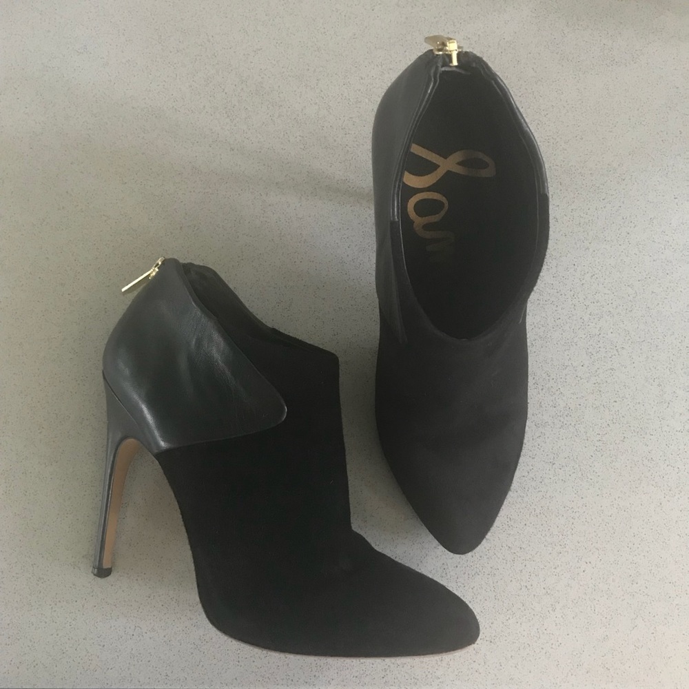 Sam Edelman Suede + Leather Booties